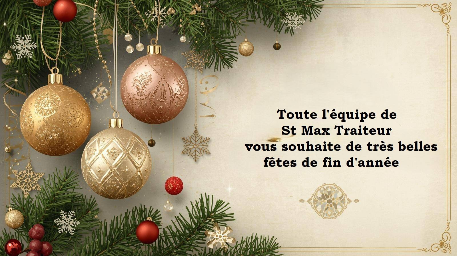 De bonnes fêtes de fin d'année